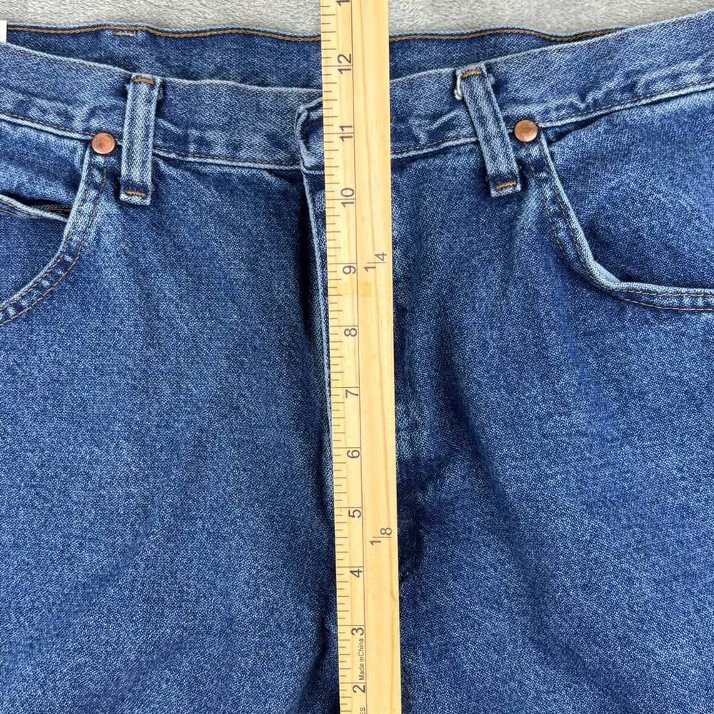 Wrangler Cowboy Cut Jeans Mens 36X32 Blue Relaxed Fit High Rise Denim NWT - Picture 7 of 15